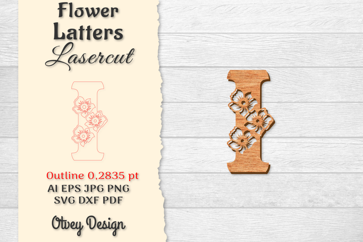 Floral Alphabet Svg Image 10
