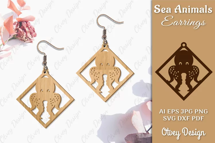 Keychain Sea Animals Lasercut SVG
