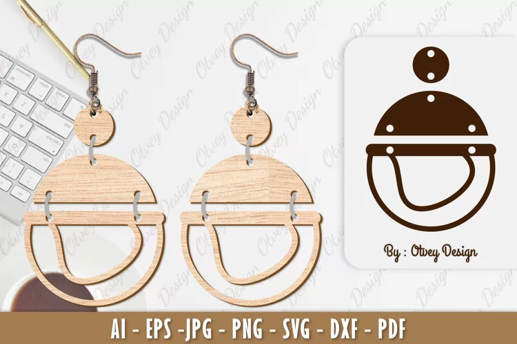 Ball Earring Lasercut