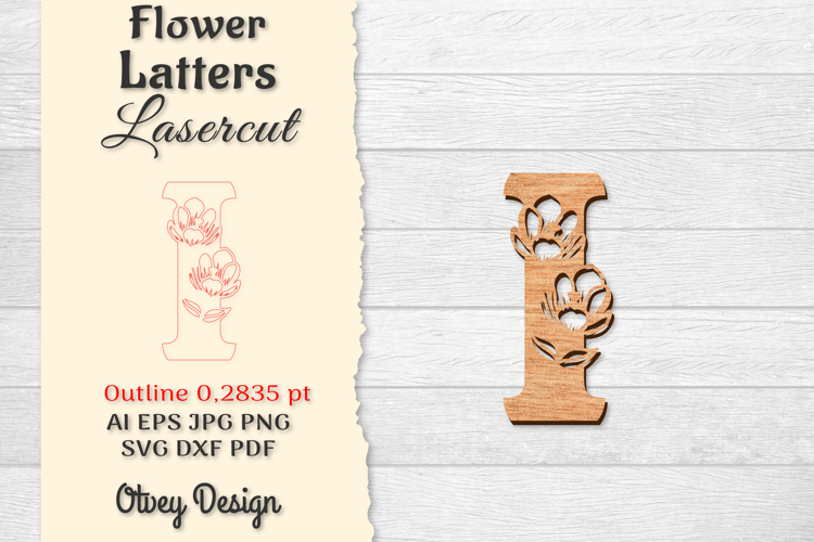 Floral Alphabet Svg Image 7