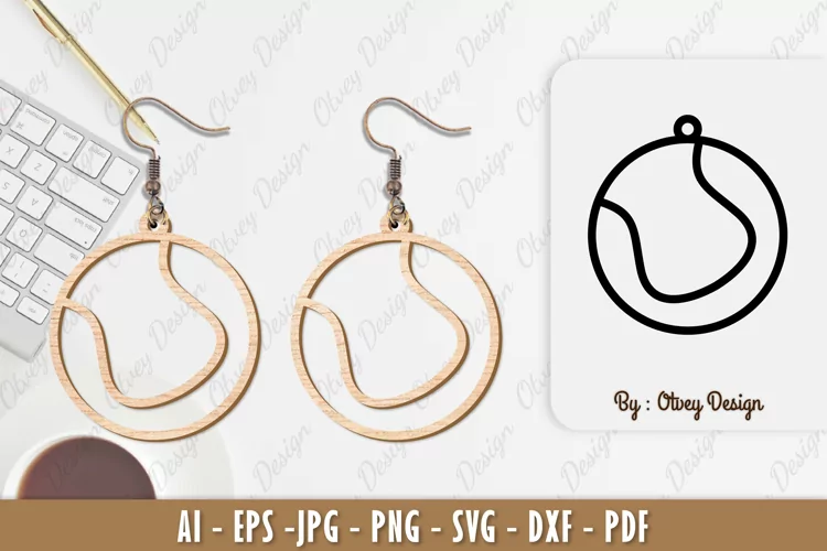 Ball Earring Lasercut