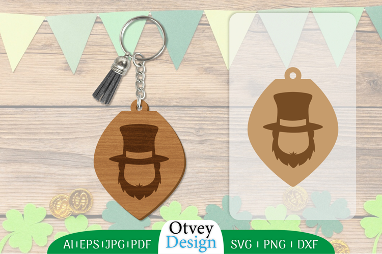 Keychain St Patricks Day Lasercut