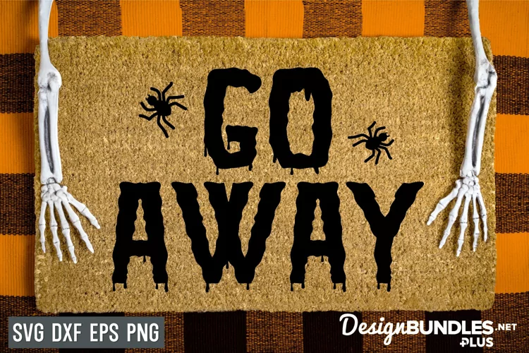 Go Away, Halloween Doormat Svg, Halloween Svg, Fall Svg