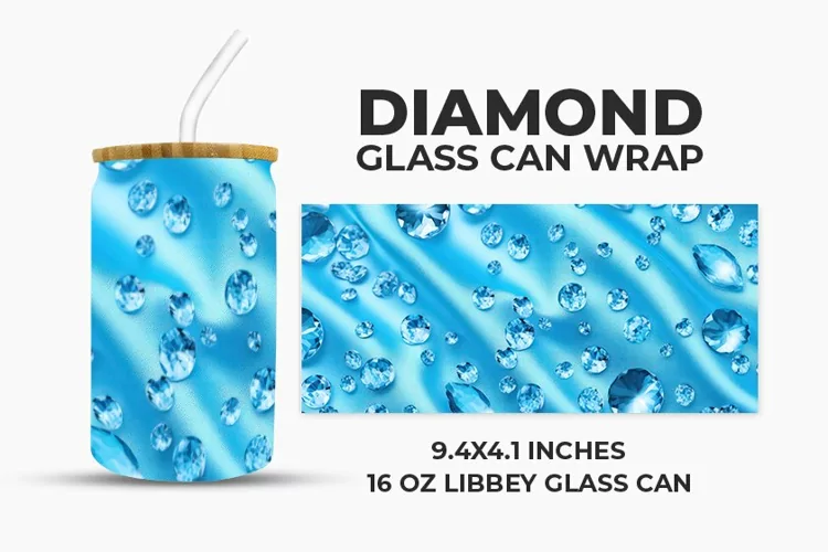 Diamond Glass Can Wrap