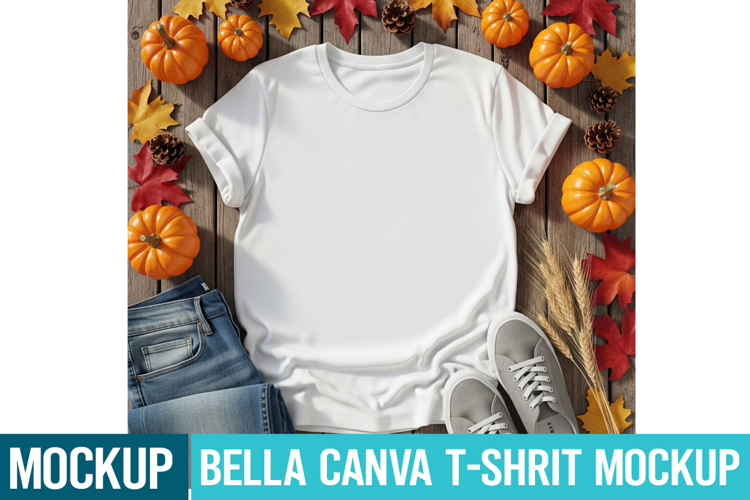 Bella Canvas Mockup | White t-Shirt Mockup | Blank Mockup