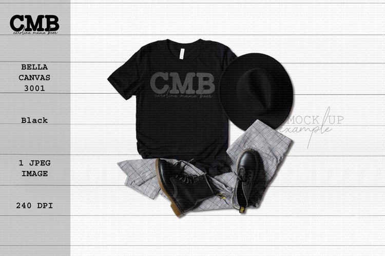 Black Tshirt Mockup Image 13