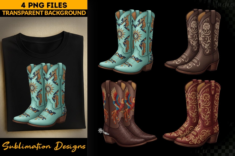 Cowboy Boots Clipart Image 14