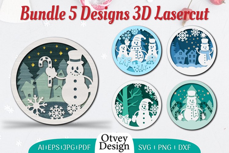Christmas Snowman Svg Image 20