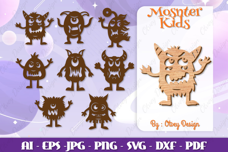 Cute Monster Clipart Image 19