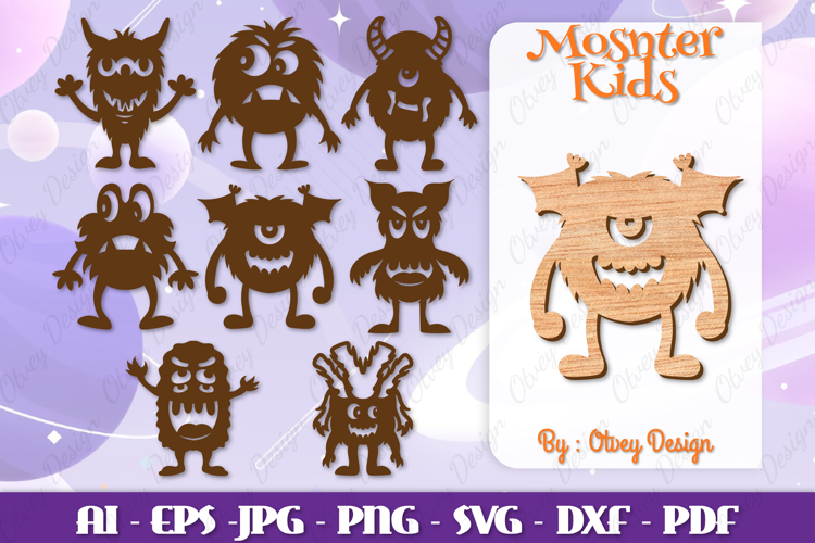 Cute Monster Clipart Image 20