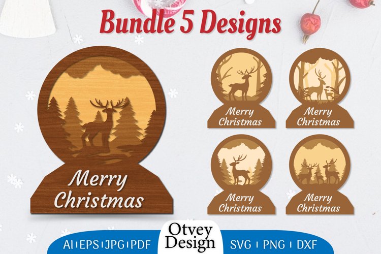 3D Christmas SVG Image 16