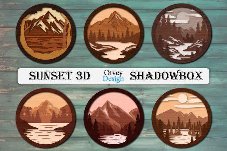 Mountain Scene Silhouette Image 11