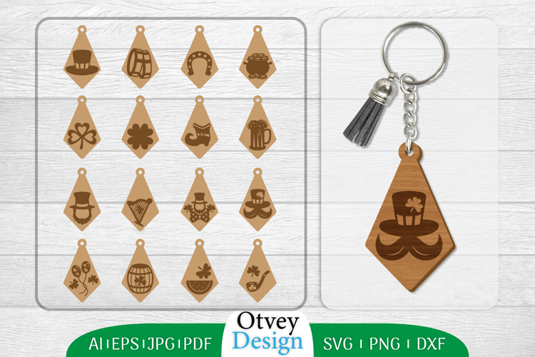 Keychain St Patricks Day Lasercut BUNDLES