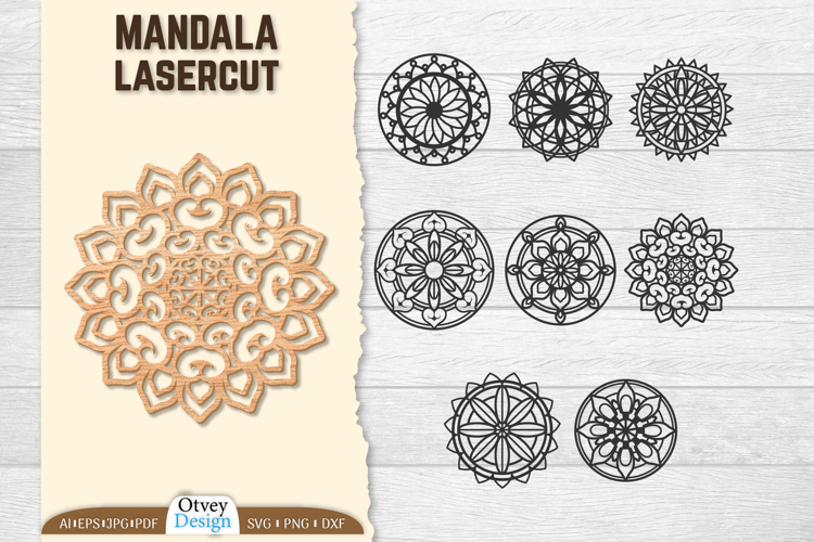 Mandala Round Lasercut BUNDLES