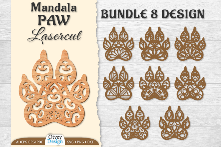 Paw Print Dxf Image 9