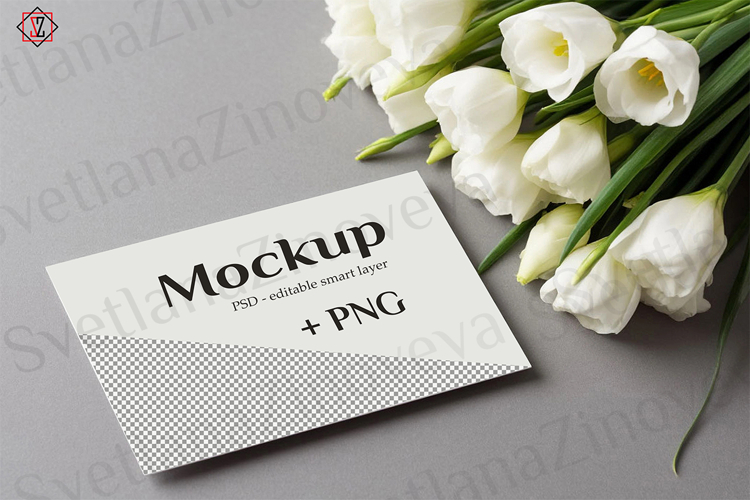 Mockup card_3. PSD & PNG
