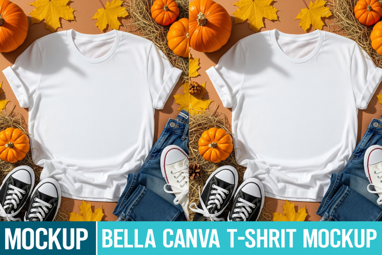 Bella Canvas Mockup | White t-Shirt Mockup | Blank Mockup