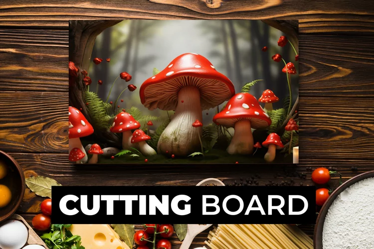 3D Mushroom Cutting Board Sublimation
