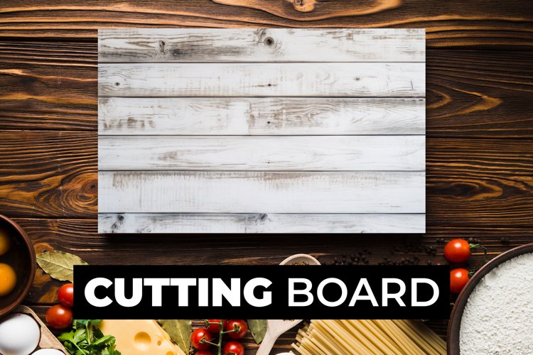 White Wooden Cutting Board Sublimation example image 1