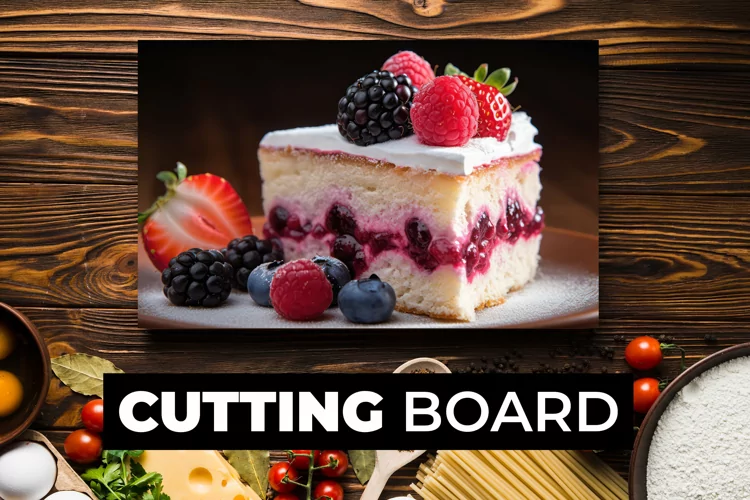Cake Piece Cutting Board sublimation