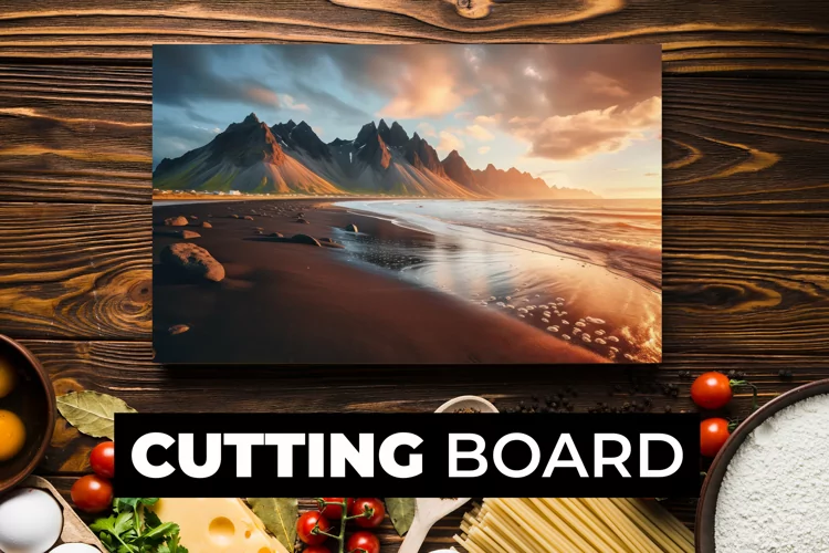 Landscape Cutting Board sublimation