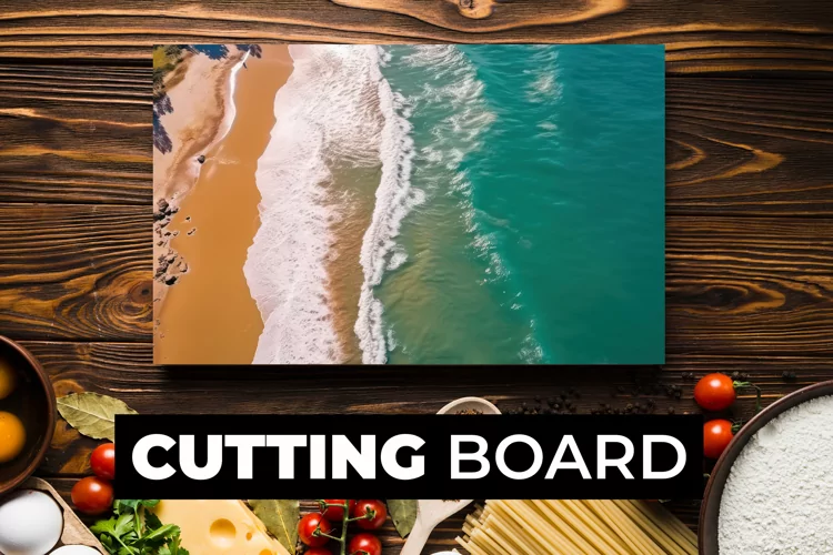 Top Beach View Cutting Board sublimation
