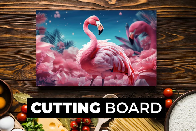 Flamingo Cutting Board sublimation