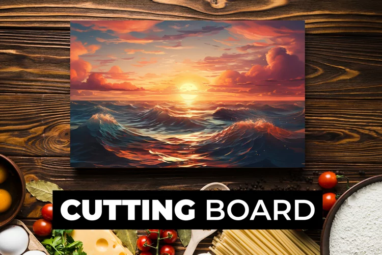Sunset Cutting Board Sublimation