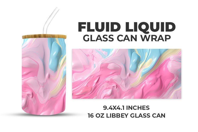 Fluid Liquid Glass Can Wrap example image 1