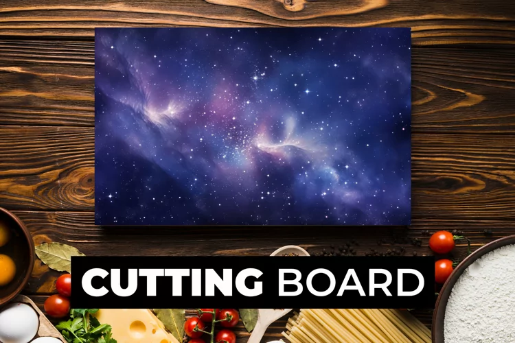 Galaxy Cutting Board Sublimation