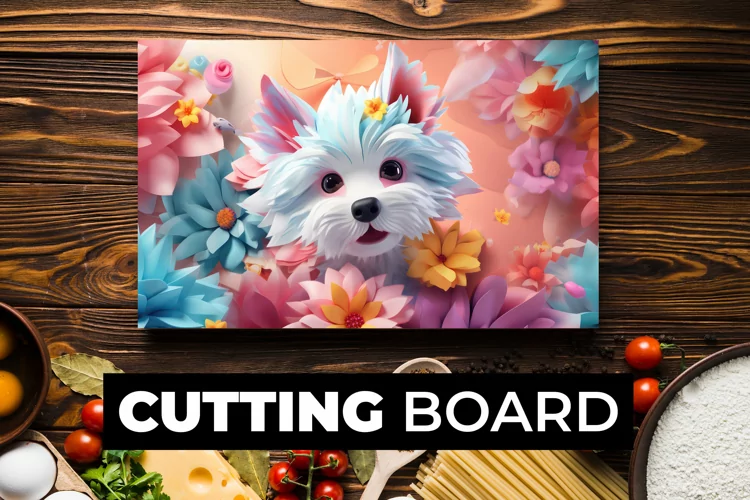 Cute Dog Cutting Board Sublimation