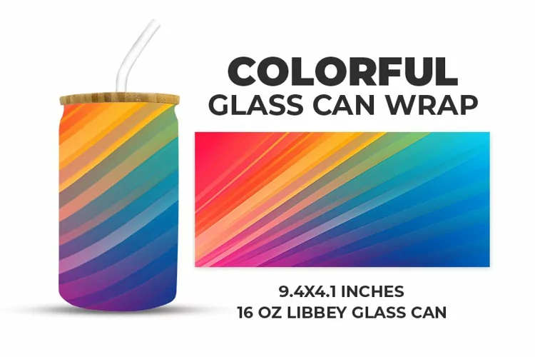 Colorful Glass Can Wrap