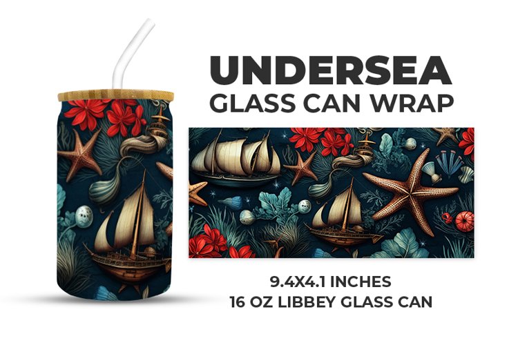 Undersea Glass Can Wrap example image 1