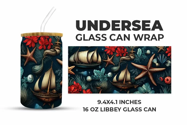 Undersea Glass Can Wrap