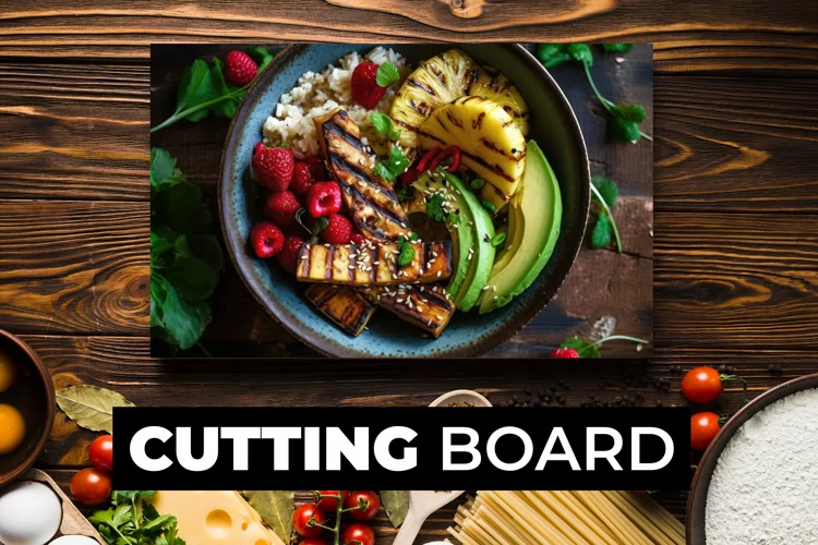 Variety Of Food Cutting Board sublimation