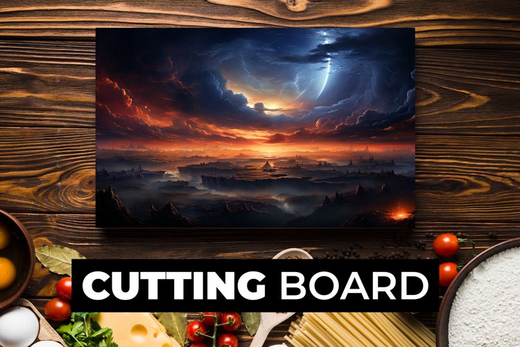 Sky Cutting Board Sublimation example image 1