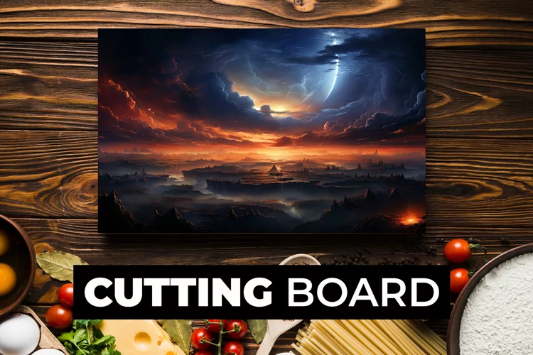 Sky Cutting Board Sublimation