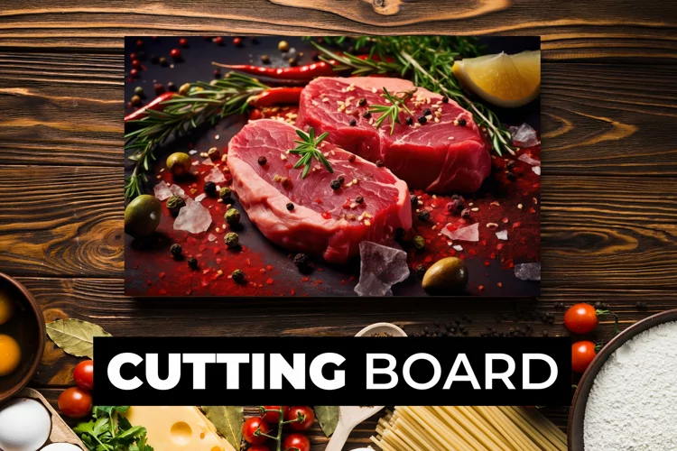 Raw Meat Cutting Board sublimation