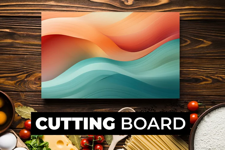 Green And Orange Cutting Board Sublimation