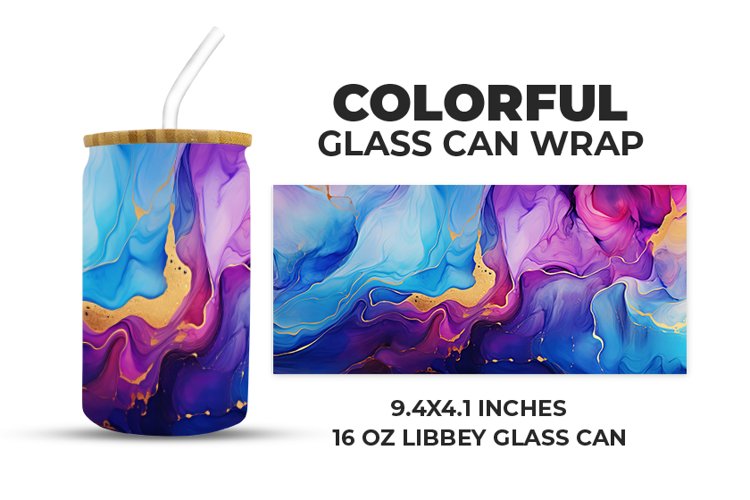Colorful Glass Can Wrap example image 1