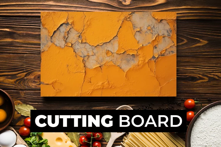 Multicolor Crack Wall Cutting Board sublimation