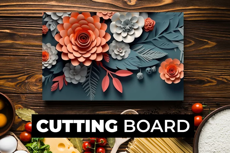 3D Flowers Cutting Board sublimation