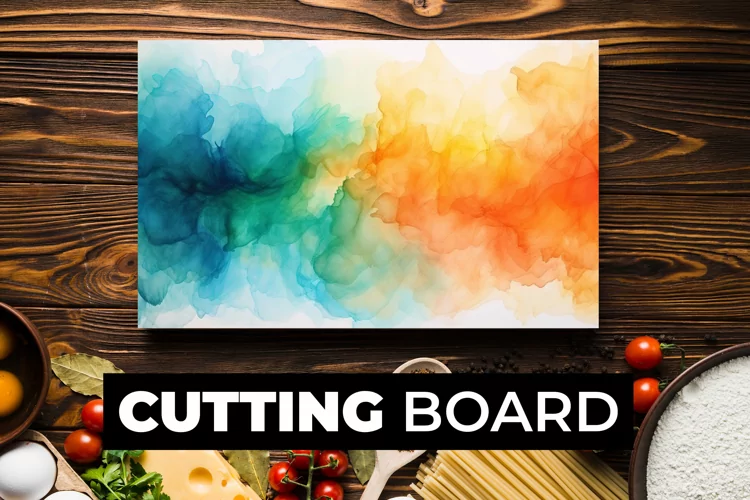 Watercolor Cutting Board Sublimation