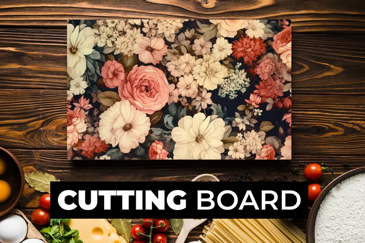 Flowers Cutting Board Sublimation