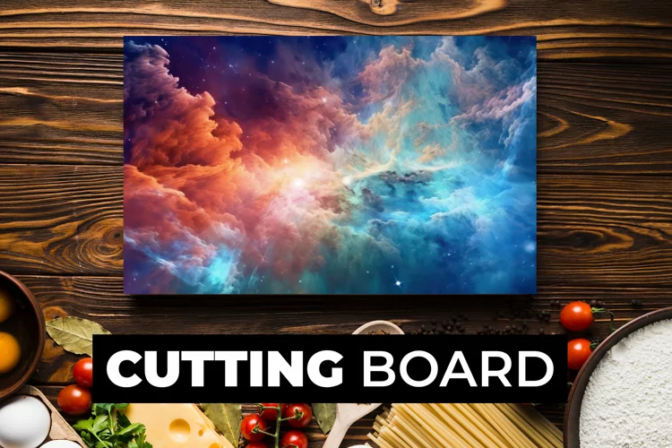 Colorful Clouds Cutting Board sublimation