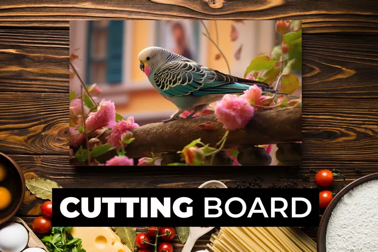 Budgerigar Cutting Board sublimation