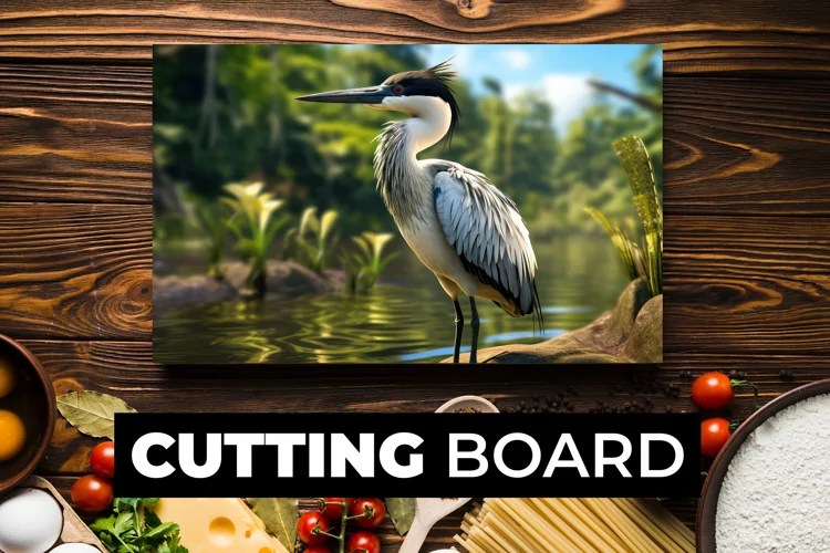 Heron Cutting Board sublimation