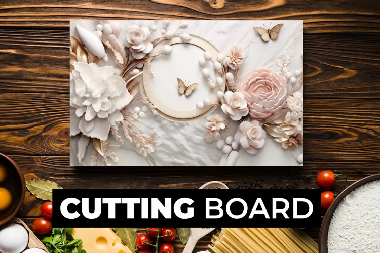3D Flowers Cutting Board Sublimation