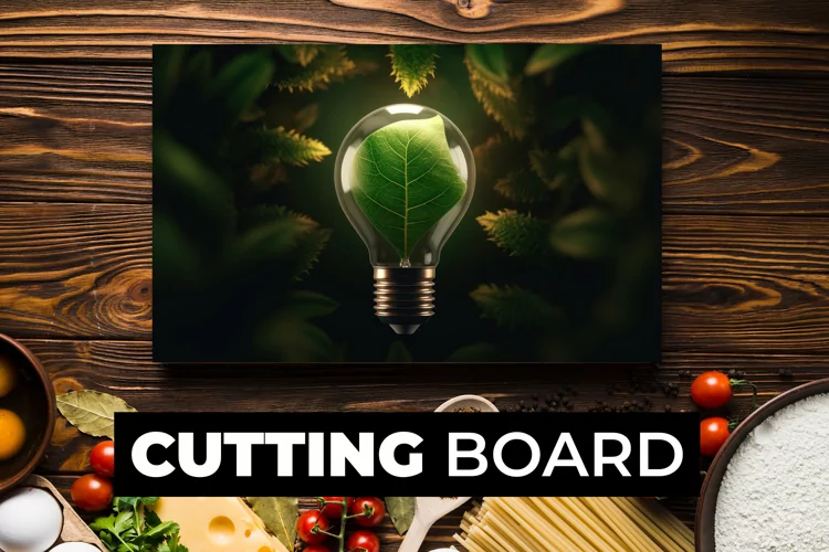 Leaf In Bulb Cutting Board sublimation