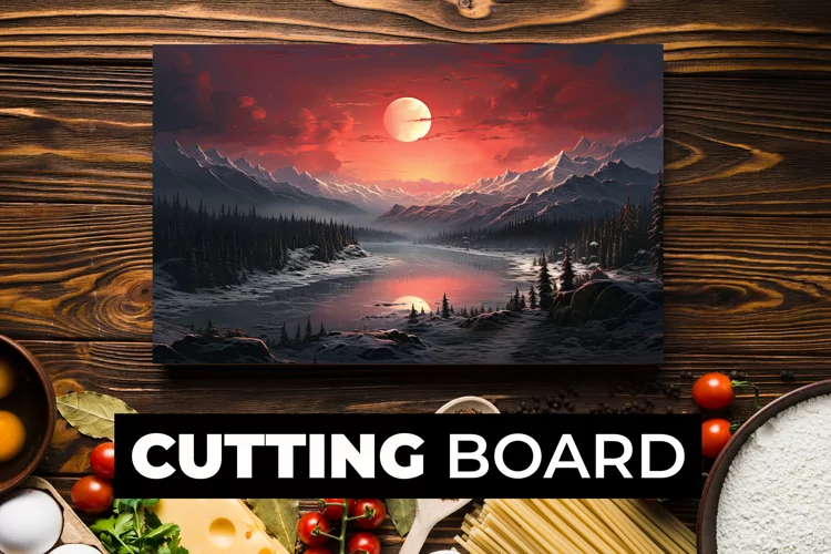 Landscape Cutting Board Sublimation